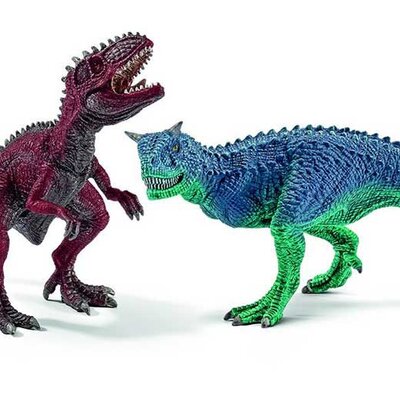 Schleich Figurice Dinosaurusi - Carnotaurus i Giganotosaurus, mali 42215