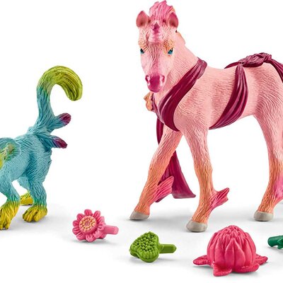 Schleich Figurice Bayala - Čarobne dugine životinje Apalu i Miriel 41439
