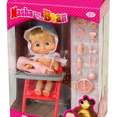 Simba Maša i Medved Maša u hranilici SB1957