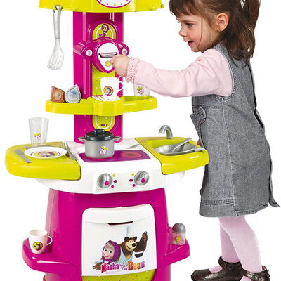 Smoby Dečija kuhinjica Maša i Medved SM310700