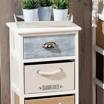 Shabby Chic Komoda Sa 3 Fioke Jolly Casa