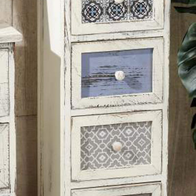 Drvena Shabby Chic Komoda 29 x 25 x 80 cm