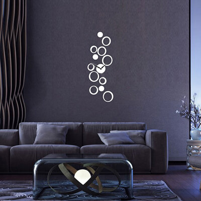 Akrilni Dekorativni Zidni Sat Sa Zidnom Dekoracijom T4061W