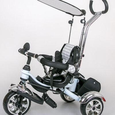 Dečiji tricikl Guralica sa tendom 05 beli KR01