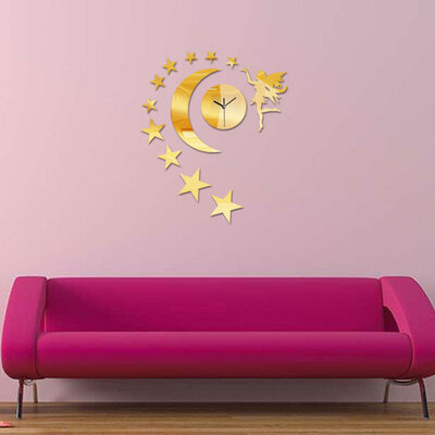 Samolepljivi Akrilni Zidni Sat Sa Zidnom Dekoracijom A8002G