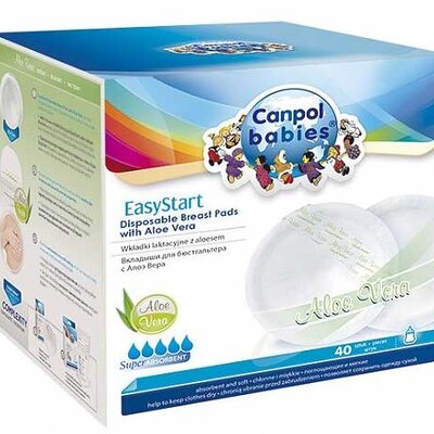 Canpol Ulošci za grudi sa Aloe Verom Easy Start 40 komada 19/608