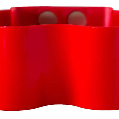 Saksija sa magnetom za malo cveće Magnetika Twin crvena