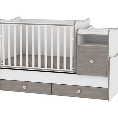 Lorelli Drveni krevetac za bebe 3u1 Trend Plus White Coffee