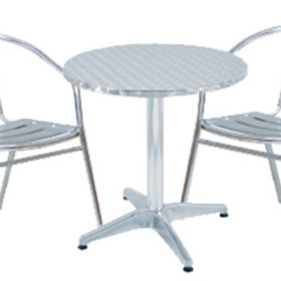 Aluminijumska Baštenska Garnitura 2 Stolice i okrugli sto