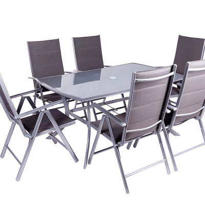 Velika Baštenska Garnitura Sa Podesivim Stolicama - Napoli