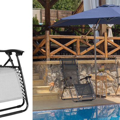 Podesiva Baštenska Stolica Messina Bež-Crno