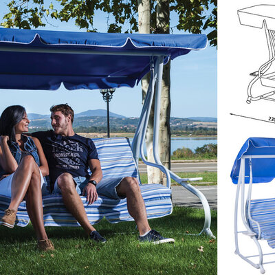 Baštenska Ljuljaška Trosed Crete Deluxe