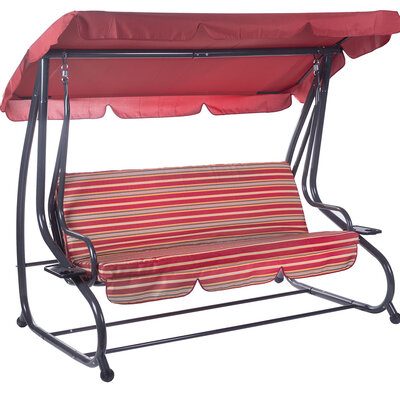 Baštenska Ljuljaška Sa Naslonom Koji Se Obara - Red Santorini