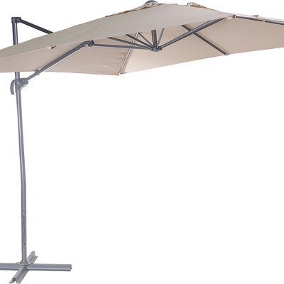 Zglobni Četvorougaoni Suncobran Martinique Bež