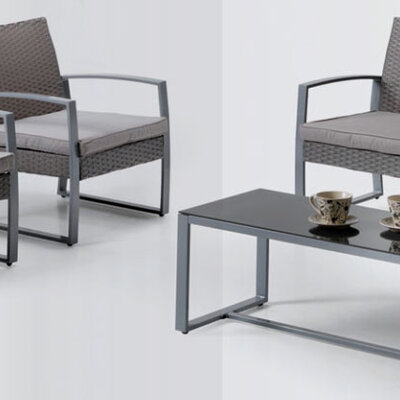 Garnitura Za Dvorište i Terasu Aluminijum - Wicker Ratan