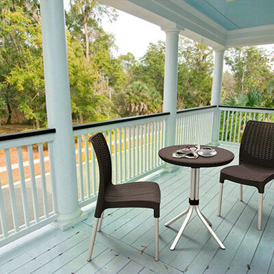 Plastična Garnitura Sa Ratan Teksturom - Curver Chelsea Brown