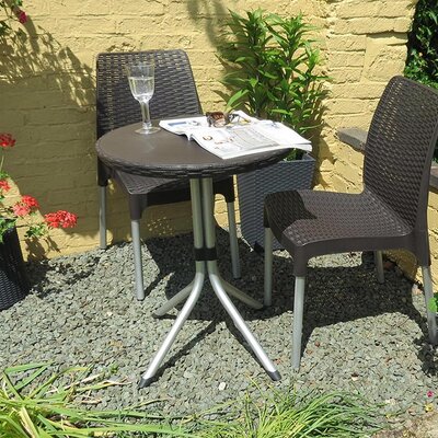 Garnitura Za Terasu Sa Ratan Teksturom - Curver Chelsea Antracit