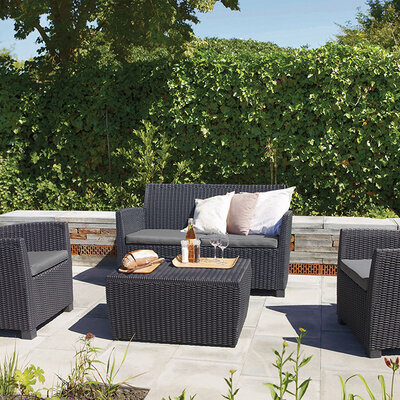 Curver Baštenski Nameštaj Corona Grafit