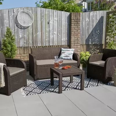 Baštenska Garnitura Curver Keter Georgia - 2 Fotelje, Dvosed, Sto