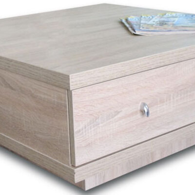 Klub sto Padova sonoma 90x90x40cm