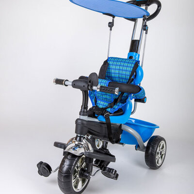 Dečiji tricikl sa tendom 02 plavi KR02