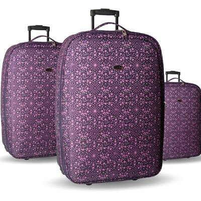 Komplet Od 3 Kofera Sazio York Purple