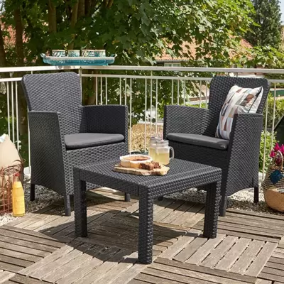 Garnitura za terasu -  Curver Allibert Salvador Grafit