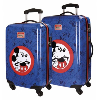 Disney Set kofera ABS 55cm i 68cm Hello Mickey Azul 30.319.63