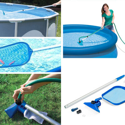 Komplet Za Održavanje Bazena - Mrežica i Usisivač Intex 28002