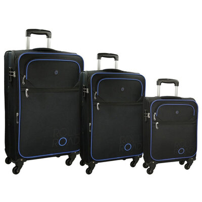 Putni koferi 55cm 68cm 79cm Movom Chelsea Roll Road Black 50.294.61