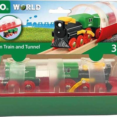 BRIO igračka Voz sa parnom lokomotivom i tunel 33892