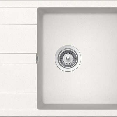 Granitna sudopera Ronda D-100L bela