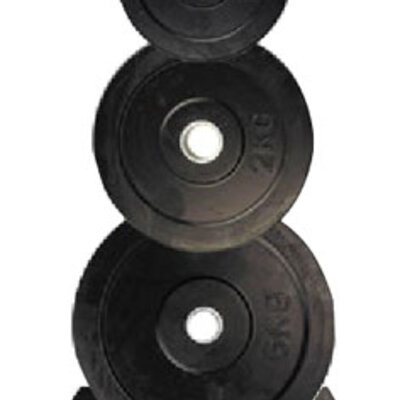 Gumirani čelični teg 15kg 30mm 291444