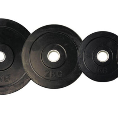 Gumirani čelični teg 5kg 30mm 291452