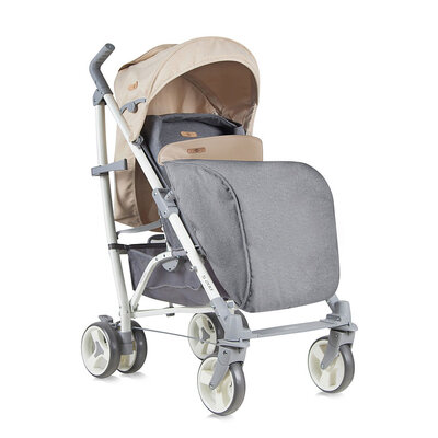 Lorelli Kišobran kolica  sa pokrivačem S200 Grey Beige Cities 10020831747