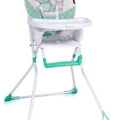 Bebi stolica za hranjenje Lorelli Bobo Green White Friends 10100271722