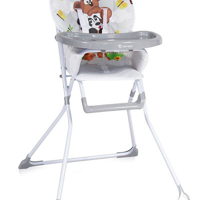 Bebi stolica za hranjenje Lorelli Bobo Grey Pyramid Animals 10100271720