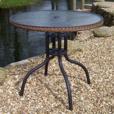 Sto za baštu Fidel 80cm x 70 cm sa wicker bordurom