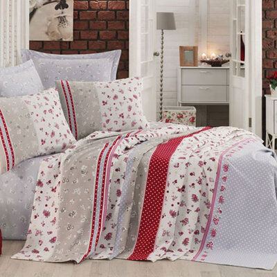 Posteljina Cotton Box Pia Mavi dupla