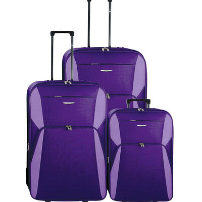 Set putnih kofera 55/65/75cm Enova Madrid Purple 501.140.34