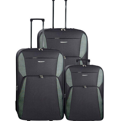 Koferi za putovanja 55/65/75cm Enova Madrid Black 501.140.80