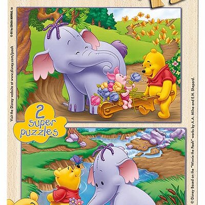 Drveni Puzzle Vini Pu i Slon ED12976