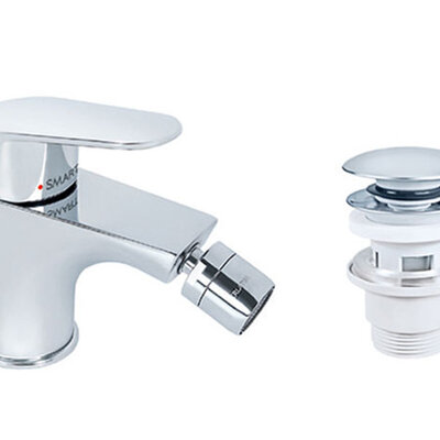 Baterija za bide sa klik-klak odlivnim ventilom Rosan JA391002