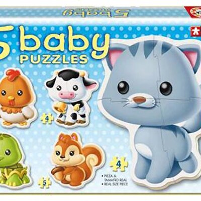 Drveni Puzzle Bebi Životinje ED13473