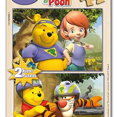 Drveni Puzzle Vini Pu, Tigar i Devojčica ED13708