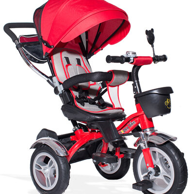 Multifunkcionalan tricikl prilagodljiv uzrastu deteta Playtime AM 408 crveni