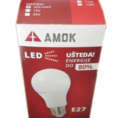 Led sijalica Amok E27 8W 4000K 610 lm