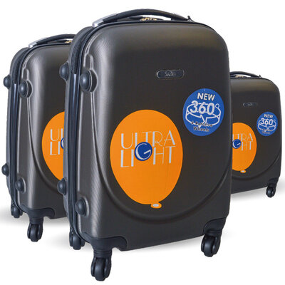 3 Tvrda Kofera Za Putovanja Sazio Monaco Grey