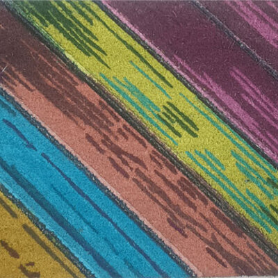 Ekol otirač Wood-Stone Rainbow 45x75