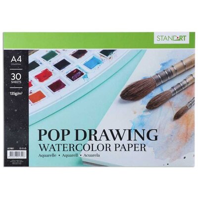 Blok za akvarel i gvaš A4 format 30 listova StandArt 617051